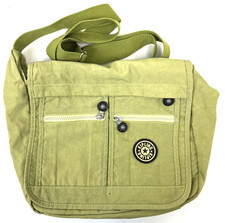 Kipling, Nylon, Crossbody Bag, Lime Green, Medium, No Monkey