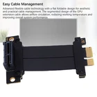 PCIE 4.0 1X Riser Cable Black GPU Graphics Card Extension Cable For Sound Card