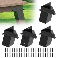 Deer Stand Brackets,Heavy-Duty Outdoor 4"x 4" Elevator Brackets,4 Pcs Angle P...