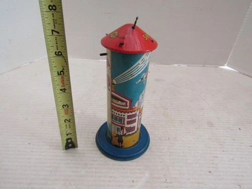 VINTAGE Marx Sky Hawk Tin Lithographed Wind-Up TOY AIRPORT PLANE PART REPAIR