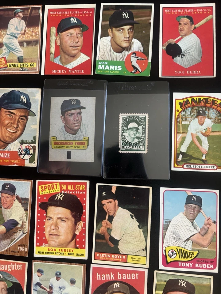Lote 1953-89 Yankees Legends Hof Rc (73) Mickey Mantle Berra Ruth Maris Rizzuto - Imagem 3 de 4