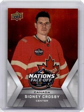 Sidney Crosby #4 2024-25 4 Nations Face-Off Card Canada