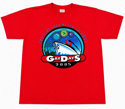 Vintage Gay Days 2005 Cruise T Shirt. Size M. Good Condition