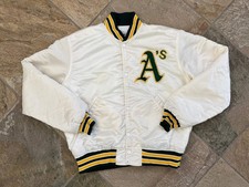 Vintage Oakland Athletics Starter Satin Baseball Jacket, Size Large