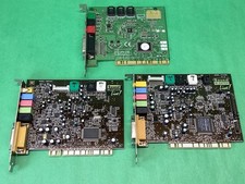 x3 Creative Audio CT4780 SB0200 CT5803 Sound Blaster Card - UNTESTED LOT OF 3
