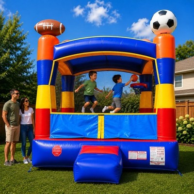 Inflatable Bounce House Commercial Sports Kids Toddler Jumping Castle NO Blower