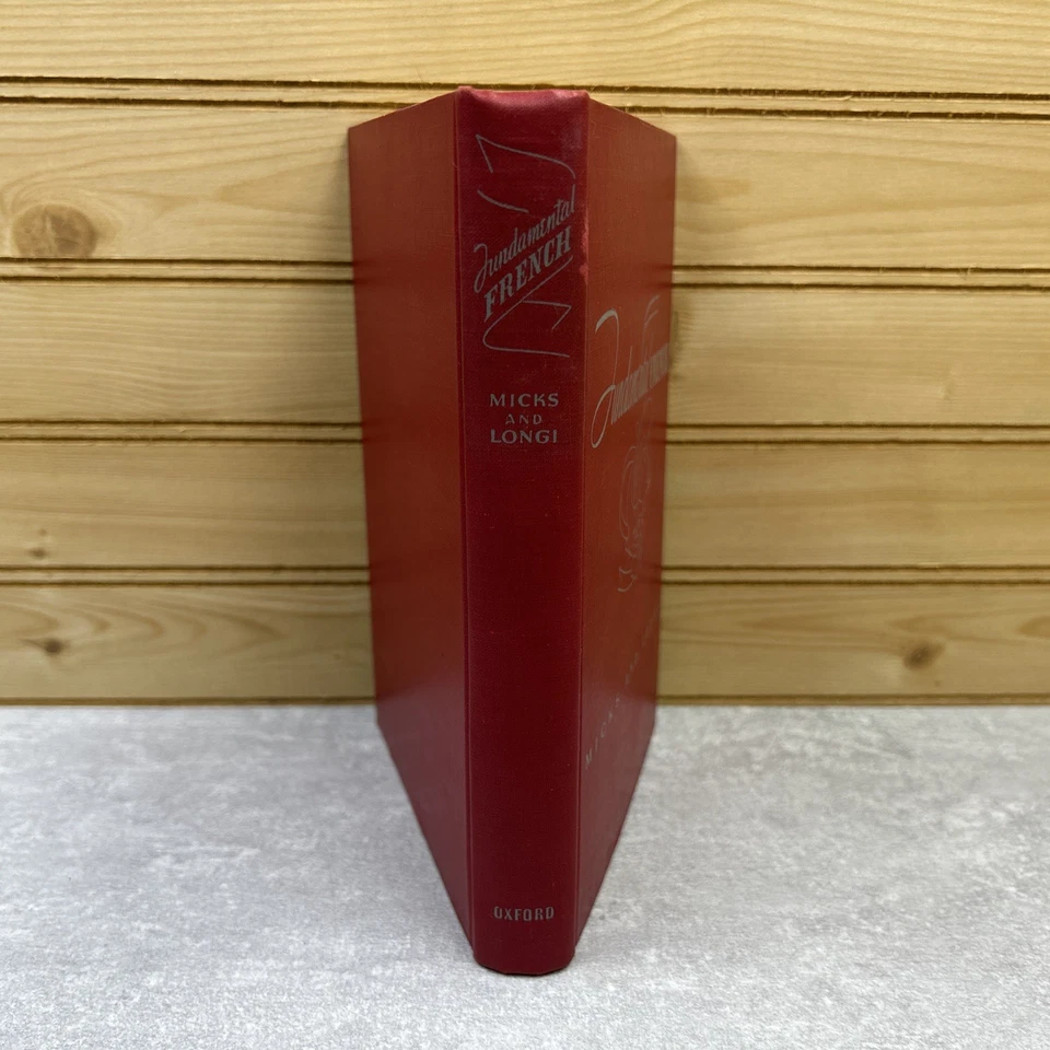 Fundamental French by Micks and Longi 1947 9th Printing Vintage Hardcover Oxford - Image 3 of 4