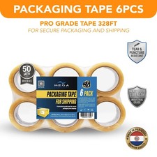 Clear Packing Tape 1 Pack of 6 Rolls 48mm x 100m 50 Micron
