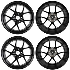 17"x7.5" 5x114.3 5x4.5" +40mm Matte Black Alloy 4 Wheels Rims For Civic & Accord