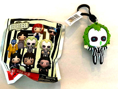 BEETLEJUICE BEETLEJUICE  FIGURAL BAG CLIP   '' BEETLEJUICE''