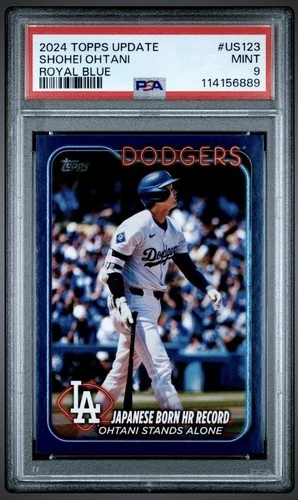 Shohei Ohtani 2024 Topps Update Season Highlights HR Record #US123 ROYAL BLUE