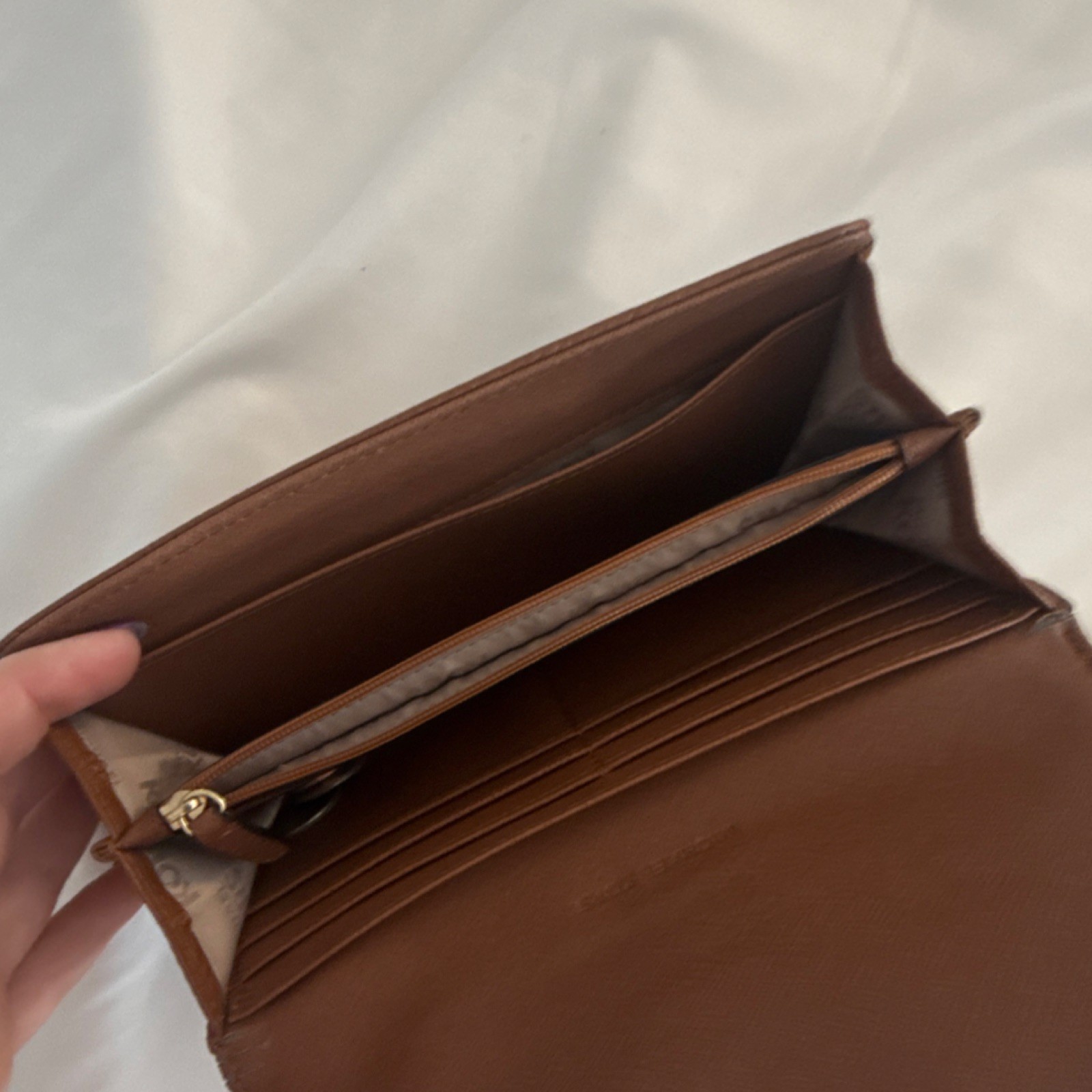 Michael Kors Brown Logo Solid Folding Women's Wal… - image 3