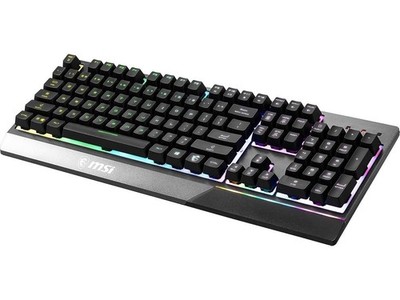 MSI Vigor GK30 Gaming Keyboard - Mechanical Membrane Switches, 6-Zone RGB, Water