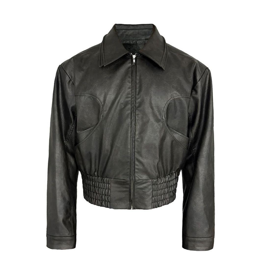 L Size Leather Jacket Jcaesar Studio Short Length - image 1