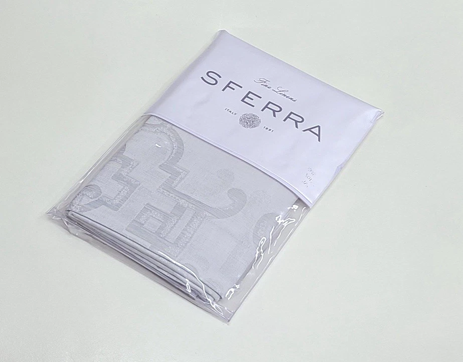 Sferra Laterina Standard Sham Серебристый Хлопок Сатин Жаккард Сделано в Италии - Изображение 4 из 4