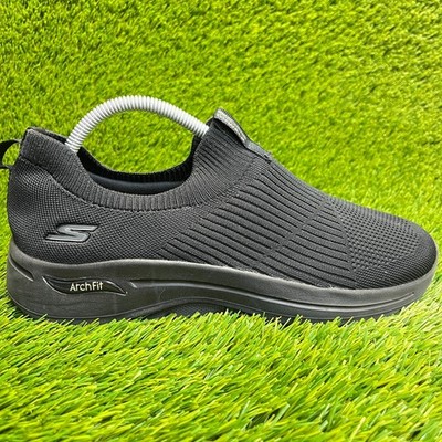 Skechers Go Walk Arch Fit Womens Size 10 Black Athletic Running Shoes Sneakers