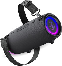 TREBLAB Hd-Max Loud Portable Wireless Bluetooth Outdoor Speaker, 60W IPX7 20H
