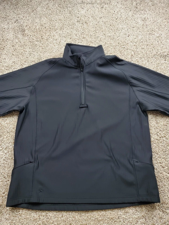 Tru-Spec Jacket Mens 2XL Black 24/7 Grid Fleece 1/4 Zip Tactical Long Sleeve - Image 3 of 4