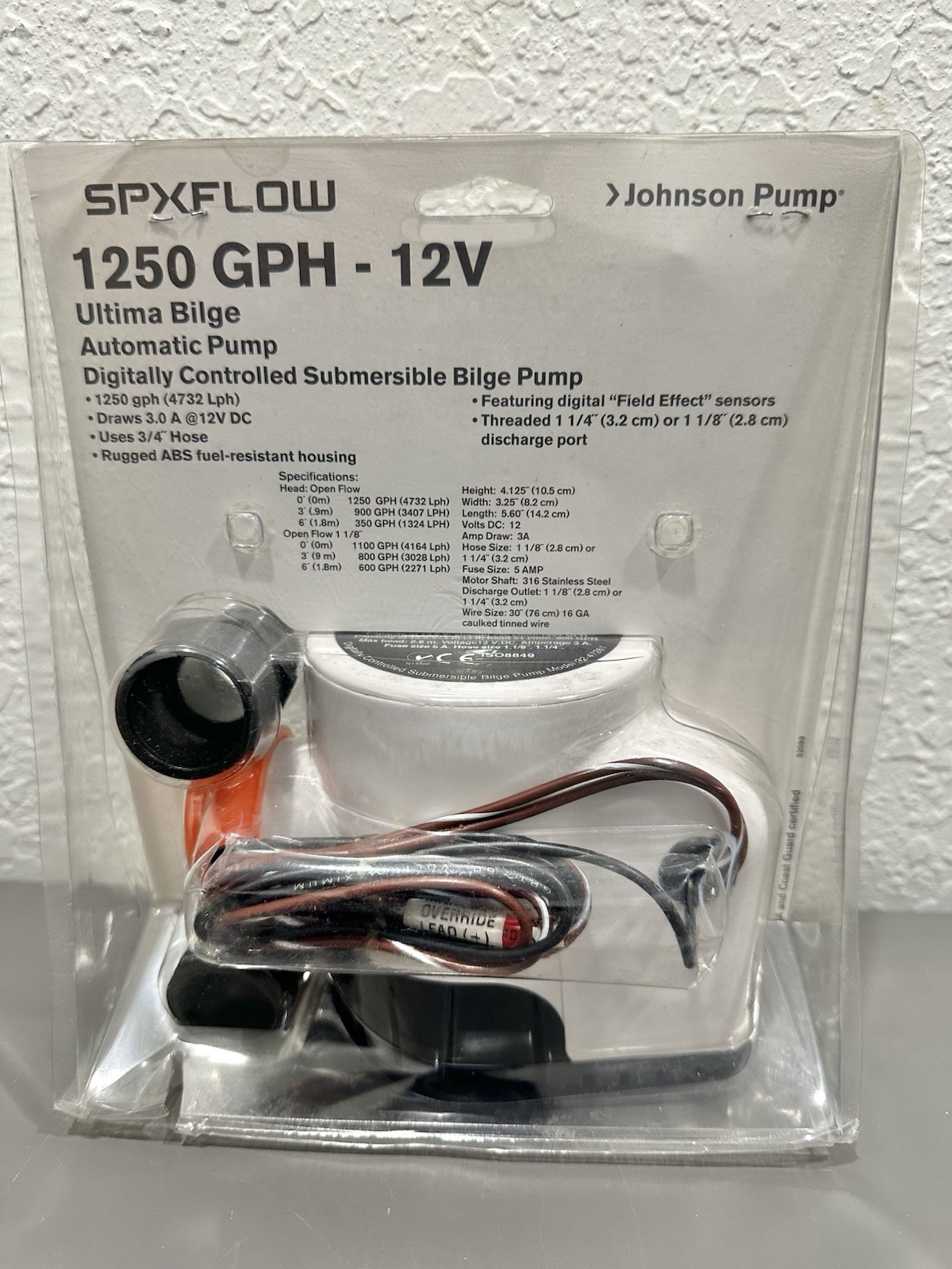Johnson Pump 1250 GPH Automatic Ultima Bilge Pump 32-47261-002