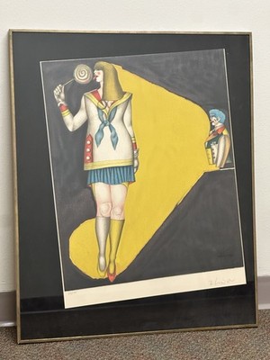 Richard Lindner (1901 1978) Signed Lithograph   Limited Edition 68/175