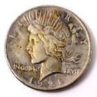 1921 High Relief Peace Silver Dollar Extra Fine XF Details Key Date