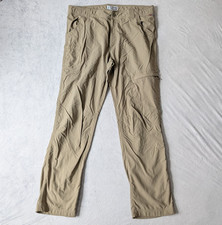 Simms Fishing Pants Mens XL Extra Large Green Lightweight Outdoor Insect Shield