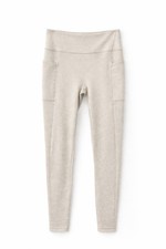 Victoria  s Secret High Waist Leggings Beige Pockets Women Size S New
