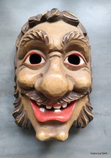 Holzmaske Larve  Elzach Konrad Wernet Schwäbisch-Alemannische Fasnet