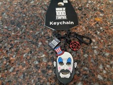 House of 1000 Corpses Captain Spaulding Keychain Multi Charm Metal Detachable