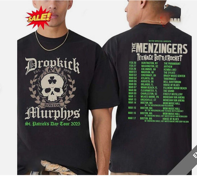 Dropkick Murphys St Patrick s Day 2025 Shirt S to 5X