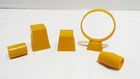MARX 1950's SUPER CIRCUS PLAYSET ACCESSORIES HARD PLASTIC BARRELS PLATFORMS HOOP