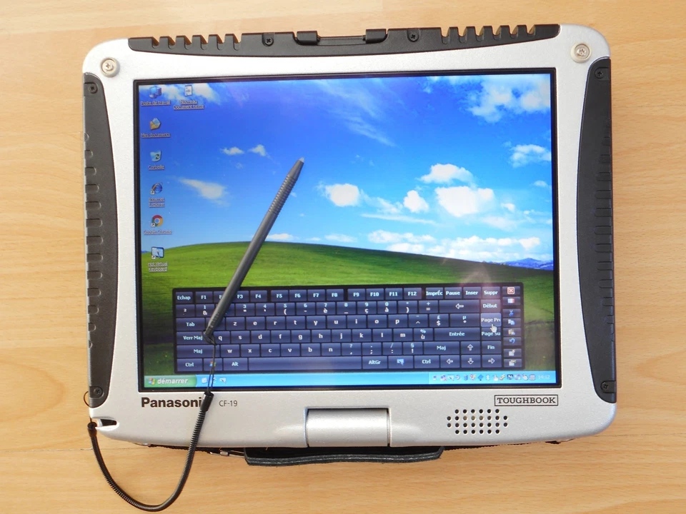 10 Heures PANASONIC TOUGHBOOK CF-19 XP SSD 512 PC Tablet Tactile AZERTY Port COM - Photo 4/4