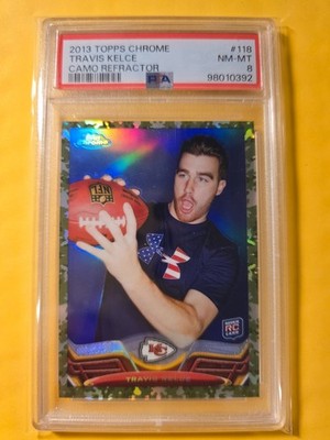 2013 Topps Chrome - Travis Kelce #118 Camo Refractor /499 (RC)