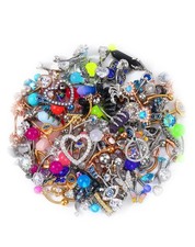 Belly Button Rings, 316L Stainless Steel Belly Rings, 14G Belly Button Pierci...