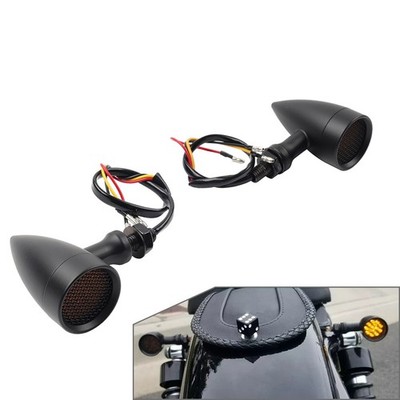 2X Motorcycle Turn Signal Light For Harley Super Glide FXD Dyna Softail Springer