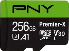 PNY Technologies Premier-X Class 256GB 10 UHS-I U3 microSDXC Flash Memory Card