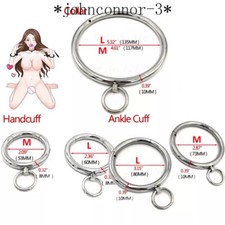 Restraint Stainless Steel Neck Collar Handcuff Wrist Ankle Cuff Adult Bandage