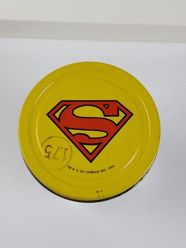 Vintage 1981 SUPERMAN Creamy Peanut Butter Jar 18 oz Yellow Red DC Comics RARE - Picture 8 of 10