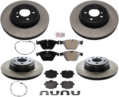 Ft & Rear Carbon Brake Rotors Pads hardware For BMW 640i 640i xDrive 2017-2018