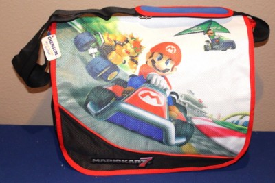 AUTHENTIC BACKPACKS CHENSON MARIO BROS KART 7 MESSENGER SCHOOL BAG