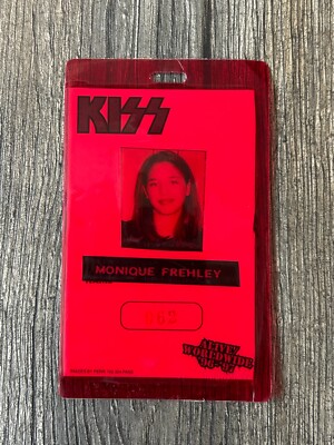KISS LAMINATE PASS Alive Worldwide Reunion Tour MONIQUE FREHLEY