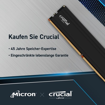 32GB (2x16GB) CRUCIAL Pro DDR4-3200 CL 22 UDIMM RAM Speicherkit 