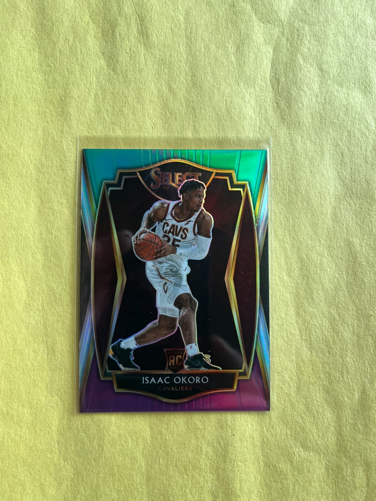 2020-21 Select Isaac Okoro RC GREEN WHITE PURPLE PRIZM #182 Premier Rookie 1