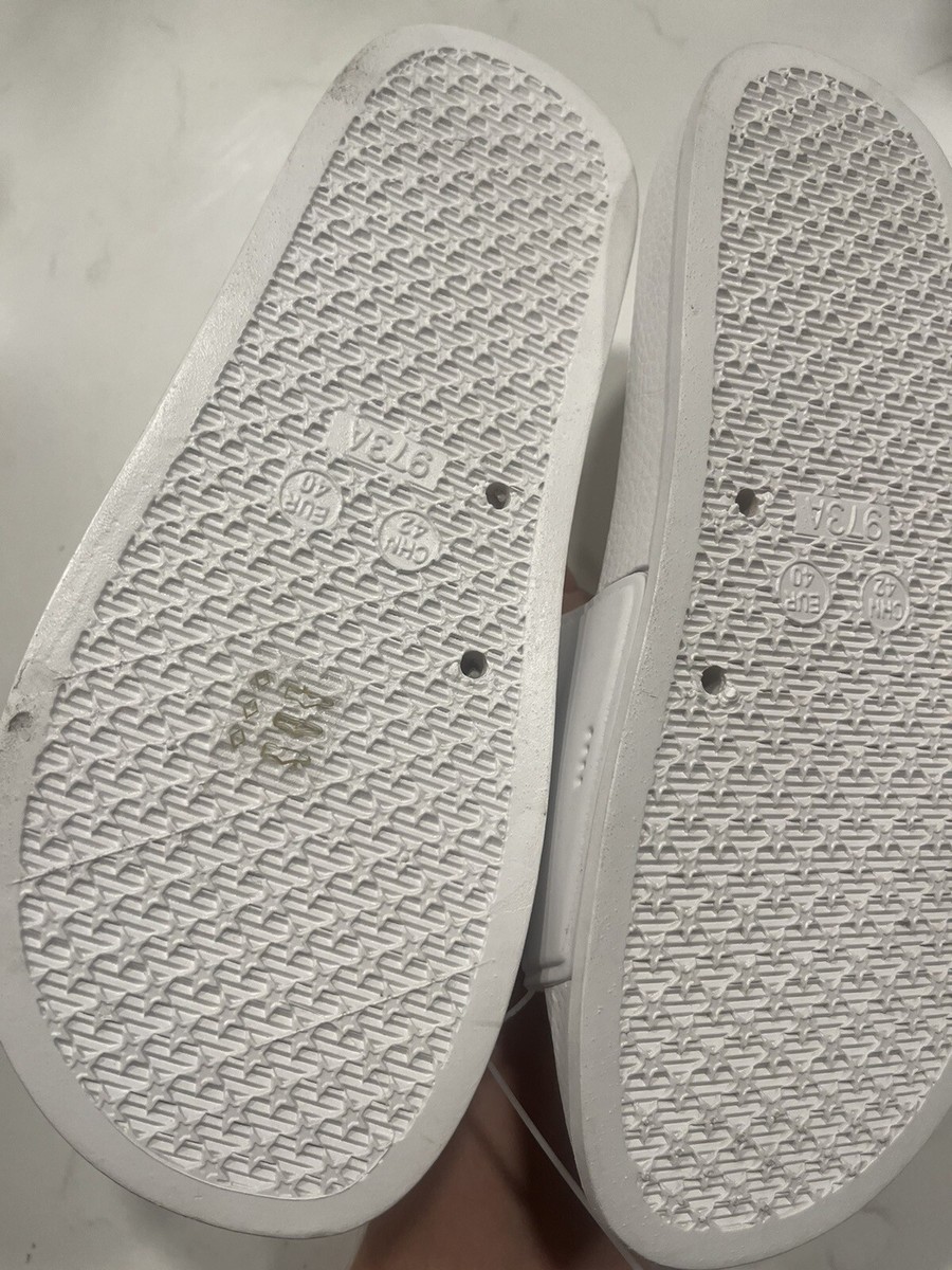 ROBERTO CAVALLI Logo Slides White Sz 8/8.5 NWOB | eBay