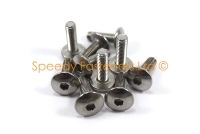 10x Ducati Moto Tête de fourche Boulons m6 X 20mm Inox Boîtier Bombée Bouton