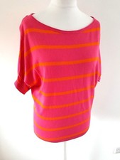 Tommy Hilfiger Damen Pullover Pulli gestreift Baumwolle Kaschmir Mix Größe S Small