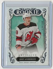 18-19 2018-19 Artifacts #RED198 Joey Anderson 510/799 Rookie New Jersey Devils