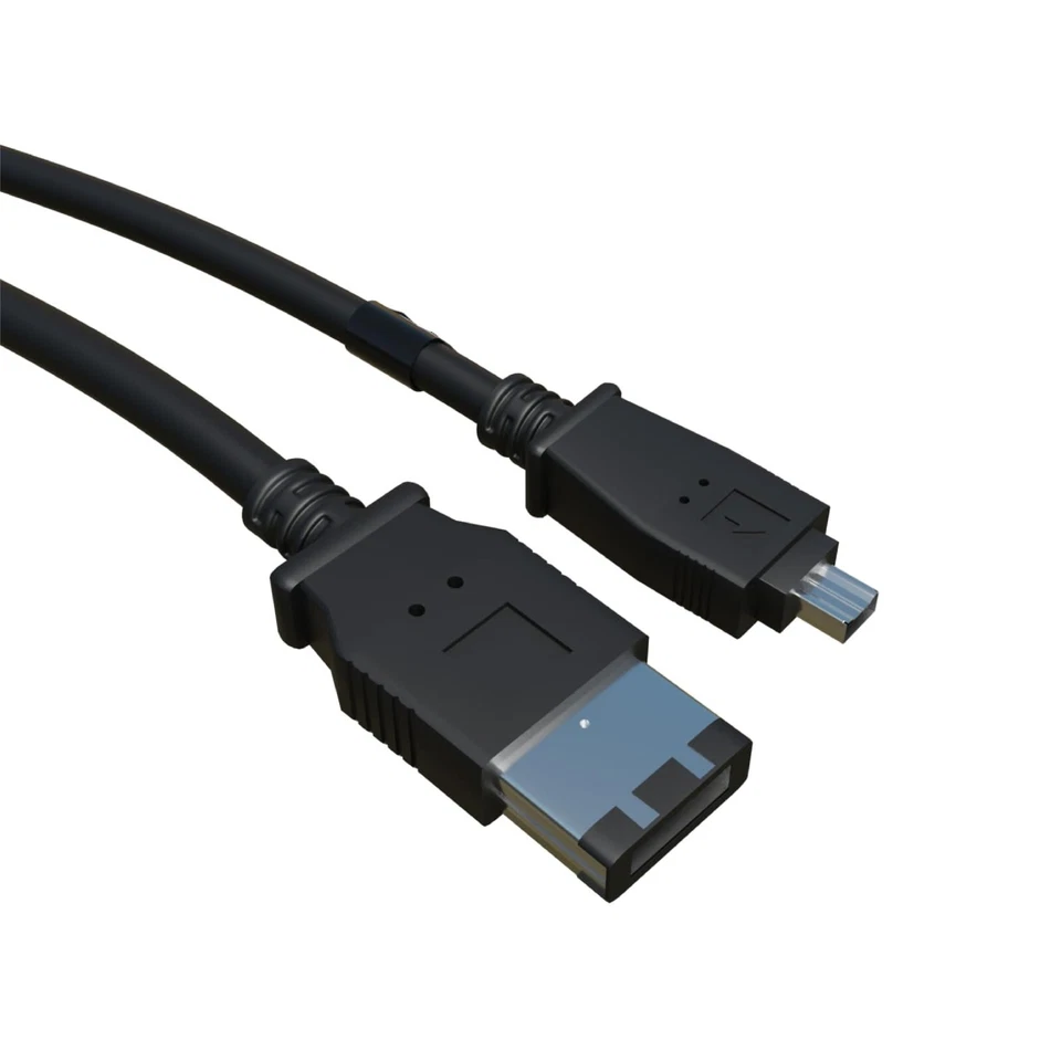 Firewire Cable 6 - 4 iLink 6 pin 4 DV IEEE 1394 Short 1 Metre Lead - Image 2 of 3