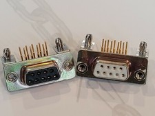 OEM 9 Pin D-Sub Female PCB Mounted Connector Postronic a lot 30 pcs 
