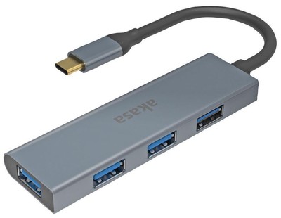 AKASA - USB-C 4 Port USB 3.0 Hub, 4x USB-A